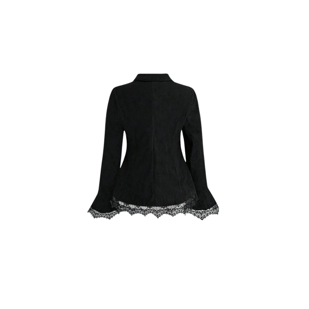 Spitzen Blazer black