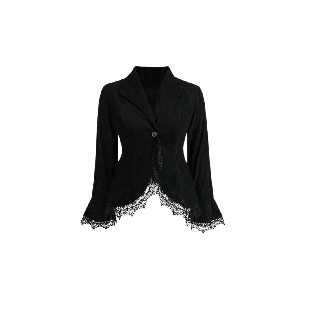 Spitzen Blazer black