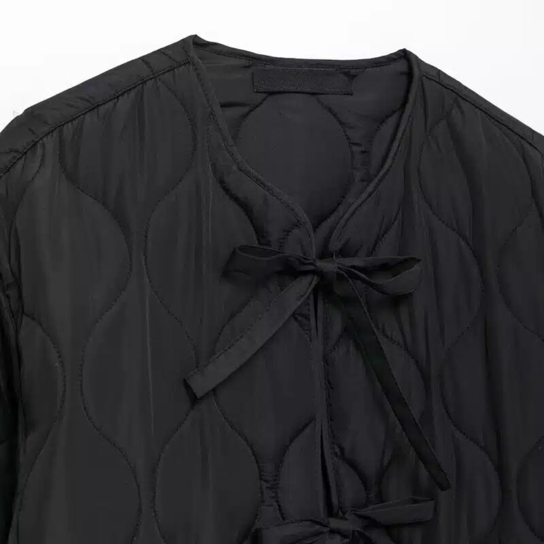 Steppjacke mit Dreifach-Bindung